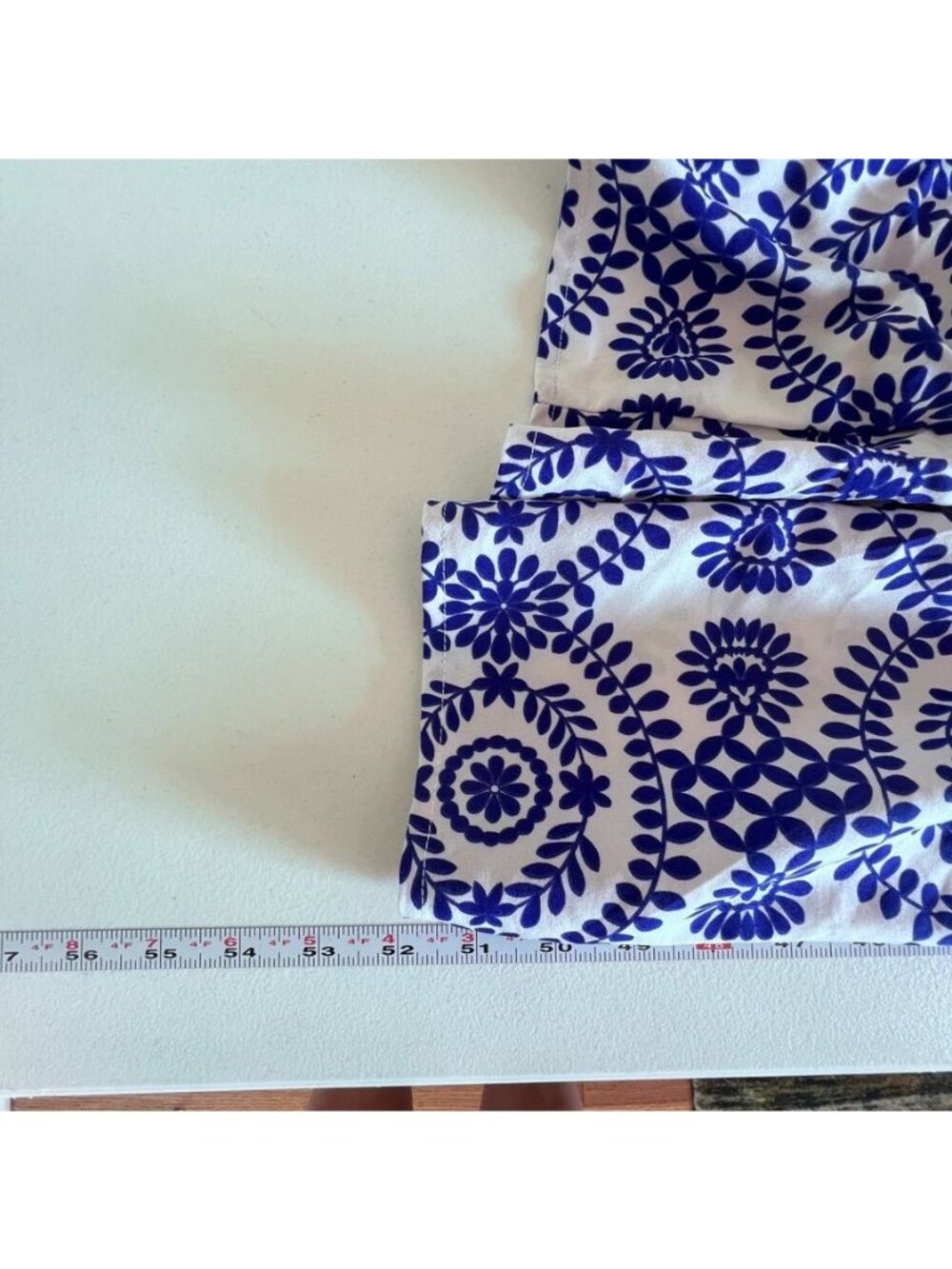 Coastal Boho Colbalt Blue Maxi Sundress Size S Smocked Flowy Resort Vacation - Picture 4 of 11